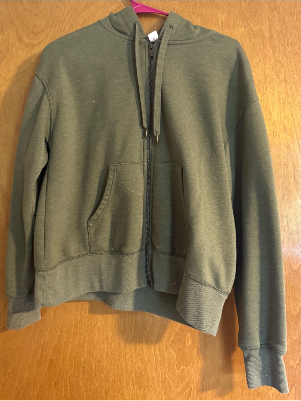 Old Navy size XS Olive Green Sherpa-Lined Hoodie. Used